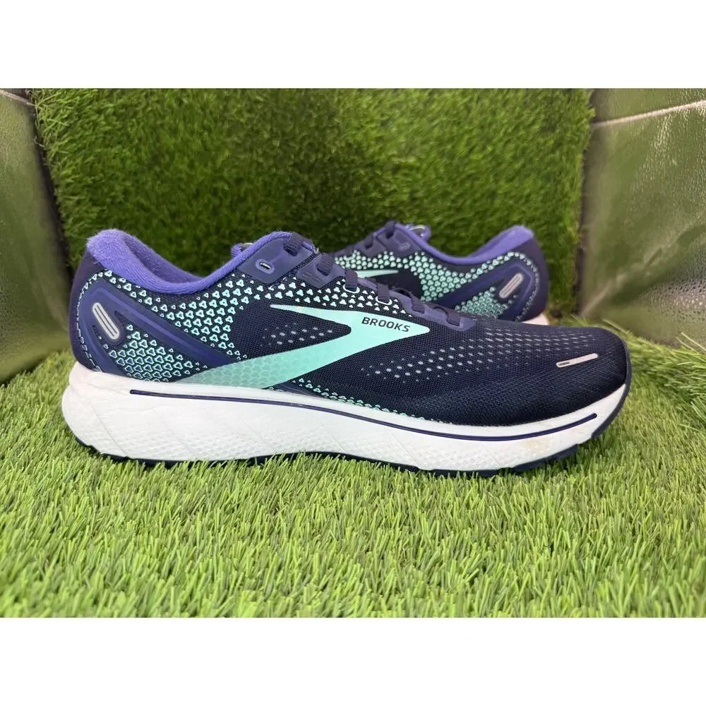 Brooks Ghost 14 1203561D446 Athletic Sneaker Women's 13D Blue Mesh Gym Running
